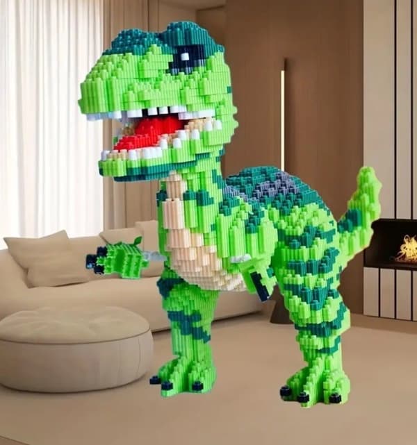 4500 st Stort TRex Dinosaurie Avancerat Jurassic Byggklossar Set För Vuxna