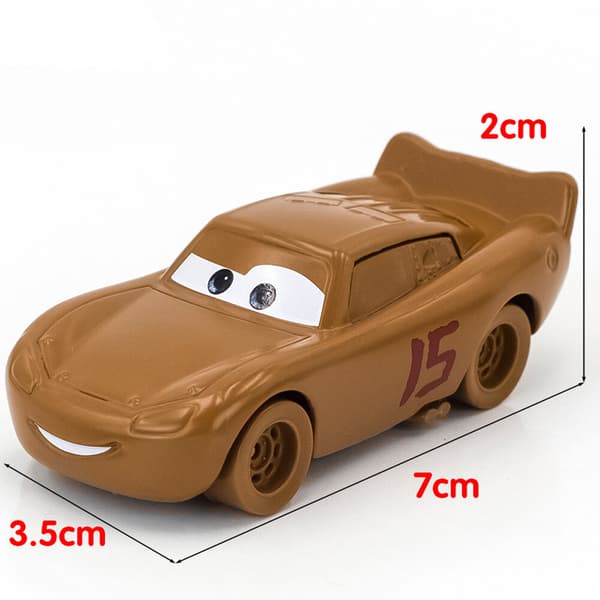 Disney Pixar Bilar Och Plan Lot Blixten 1:55 Diecast Modell Leksaker Gåva Lös Bil McQueen - Mud