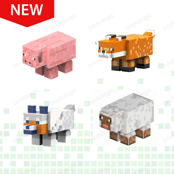 NY Djur Magnetiska Byggklossar STEM Leksak Kreativ Lek För Barn Present Pig