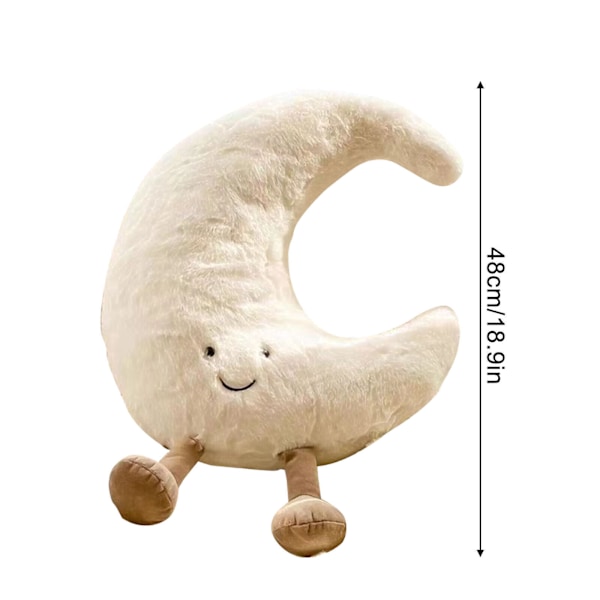 NYA Jellycats Söta Plysch Rolig Kudde Djur Måne Sol Kudde Mjuk Plysch Leksak Gåva Moon  30cm