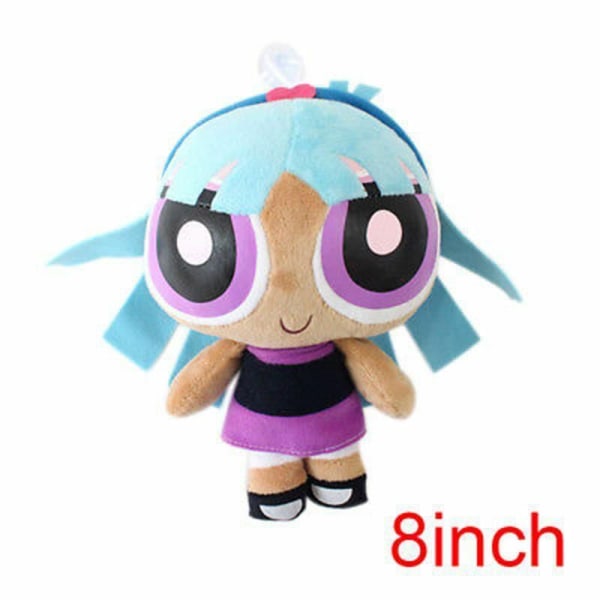 Tecknad Powerpuff Girl Doll The 1999 Network Set för barngåva 8" 4pcs Set