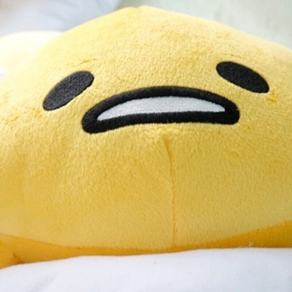 Söt Gudetama Lat Ägg Plyschleksak Äggula Bror Fylld Tecknad Kudde