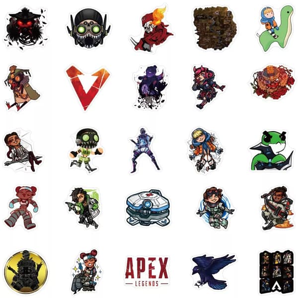 50X Apex Legends Character Stickers Xbox Ps5 Shooter Game Laptop Graffiti Phone