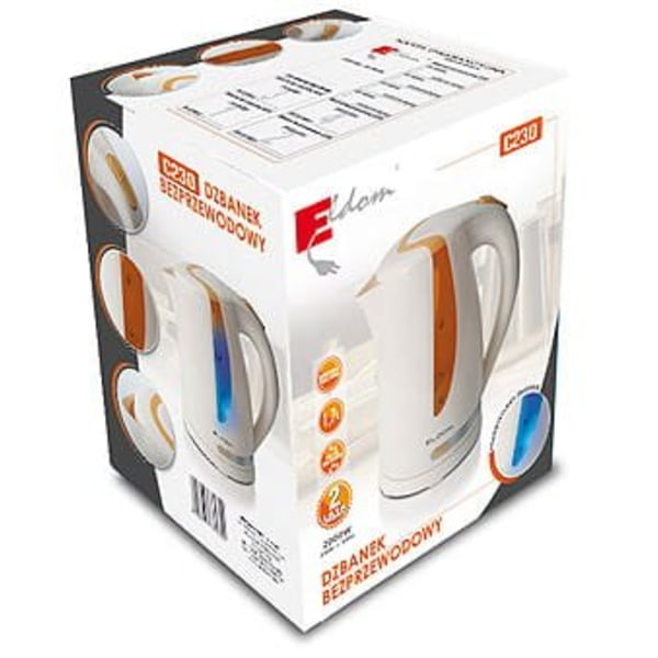 Vattenkokare Eldom C230 ~ Belyst Capacity. 1,7 liter