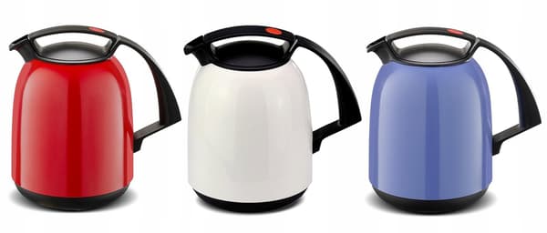 Konferens termos 1 Liter, Glasinsats, Röd