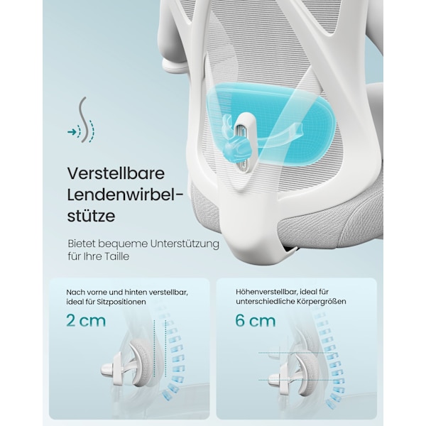Ergonomisk kontorstol, skrivebordsstol, computerstol