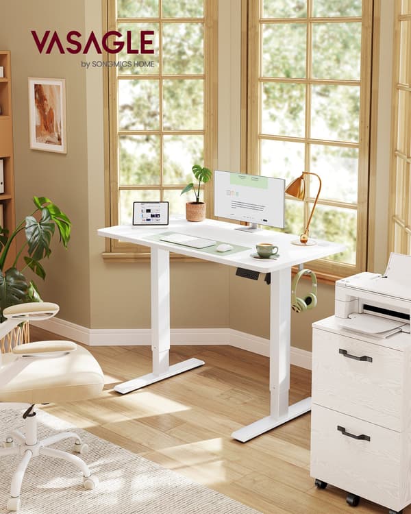 Højdejusterbart skrivebord, Stående skrivebord Computerbord 100 x 60 cm