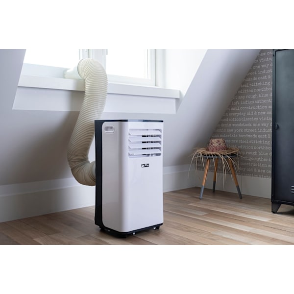 TechnoLife Bærbar aircondition - Aircondition - 7000 BTU - Hvid/Sort