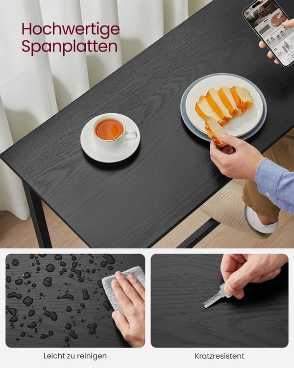 Matbordsset, bord och pallar, industriell stålram
