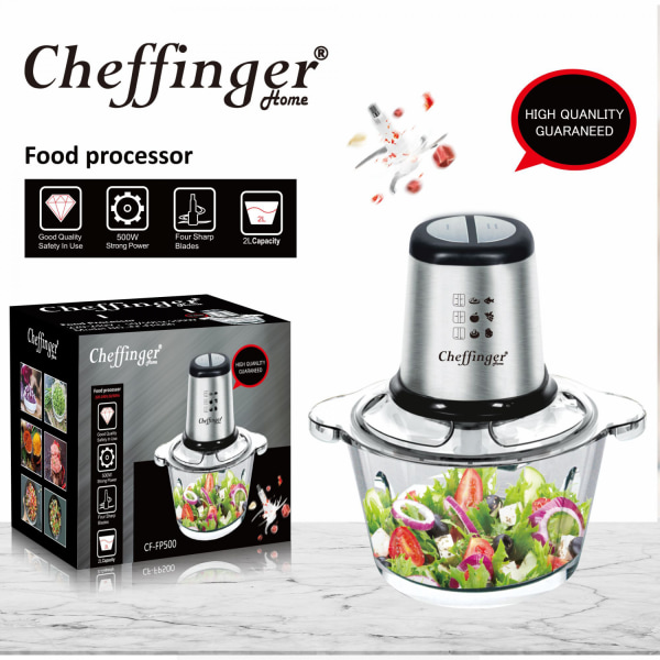 Cheffinger 2L Food Processor - 500W
