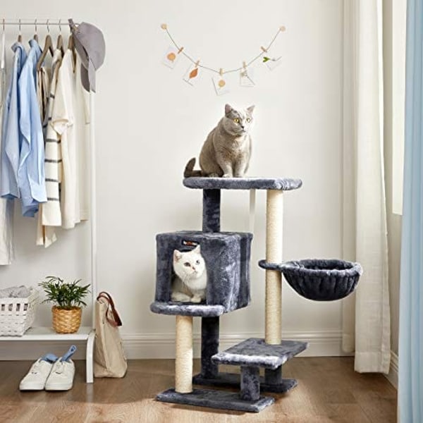 Feandrea Kattträd, Liten Kattbostad 84 cm, Kattorn, Smoky Grey