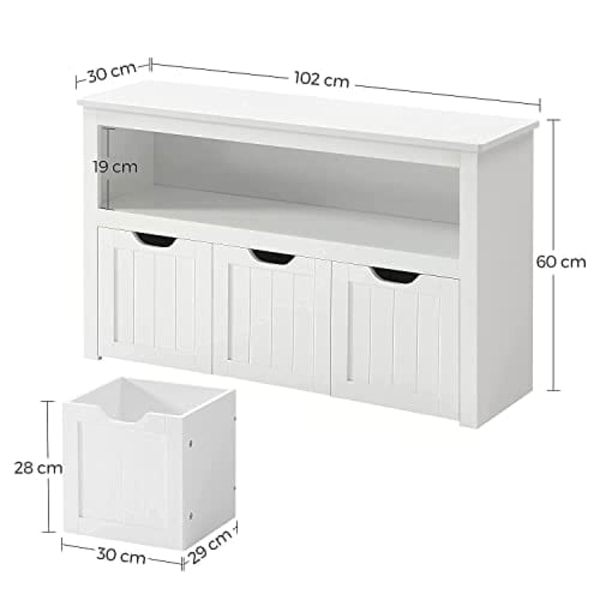 Vasagle förvaringsskåp LHS380W01