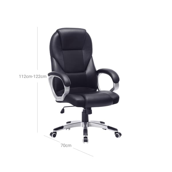 Kontorstol, Drejelig, Sort, 76x66x32