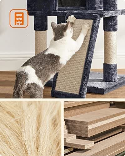 Feandrea Katt klösträd / klösmöbel 115 cm Rökgrå