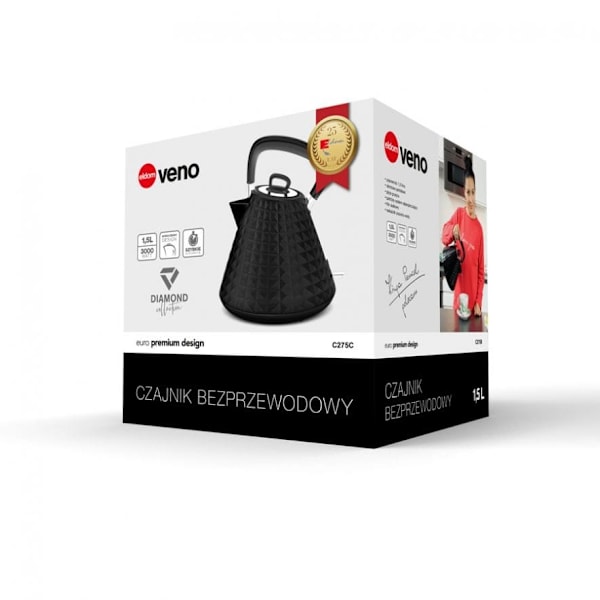 Eldom C275C Veno Wireless Kettle Svart