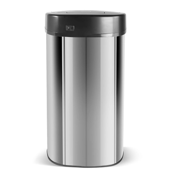 TurboTronic SB68 Skraldespand med sensor - 68 liter - Sort/Rustfrit stål