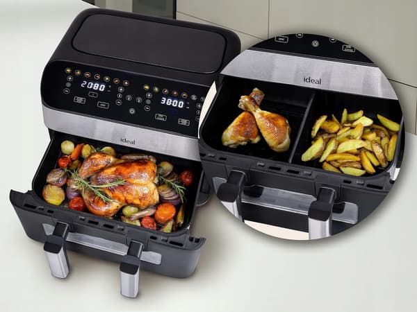 Airfryer - dubbel, delad kammare