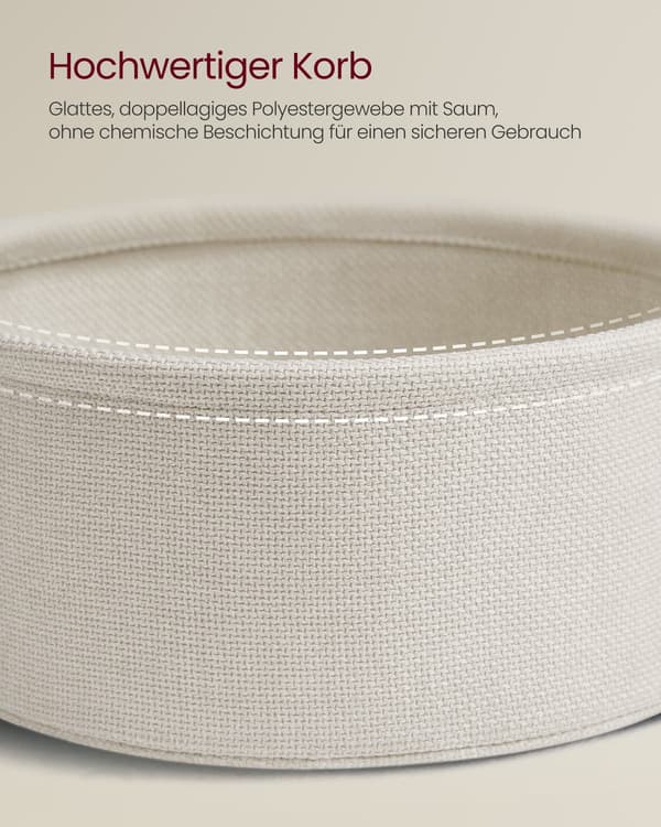 Rundt sofabord med opbevaringsplads