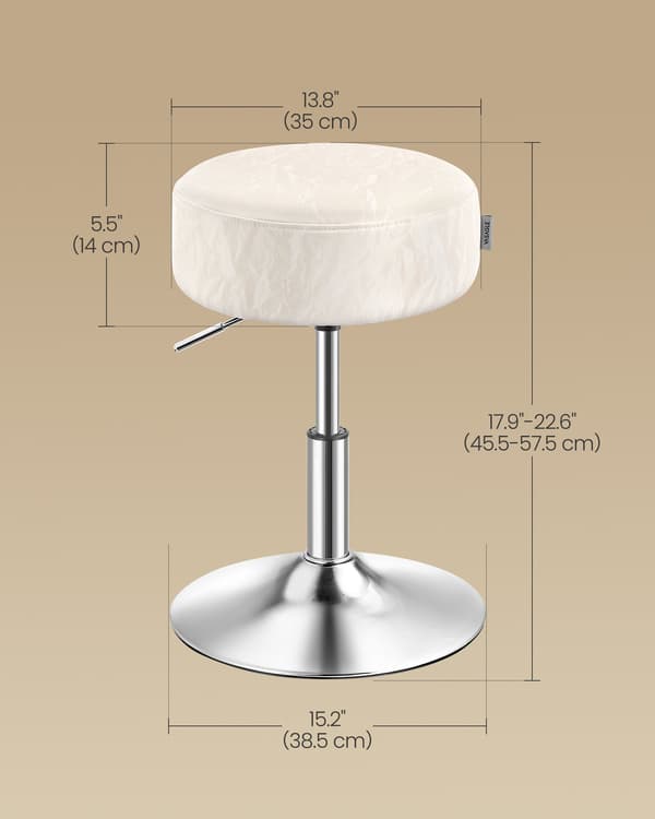Justerbar sminkpall, sminkstol, 360° vridbar