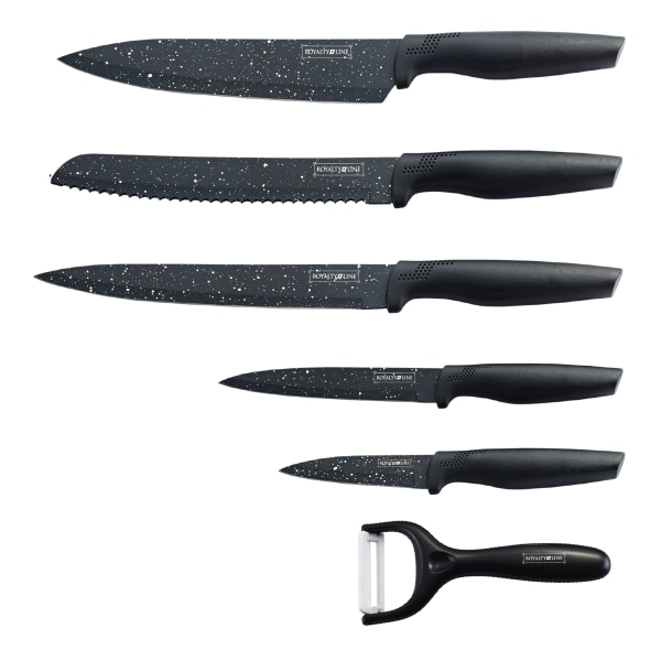 Non-Stick beläggning knivar kök 5 ST