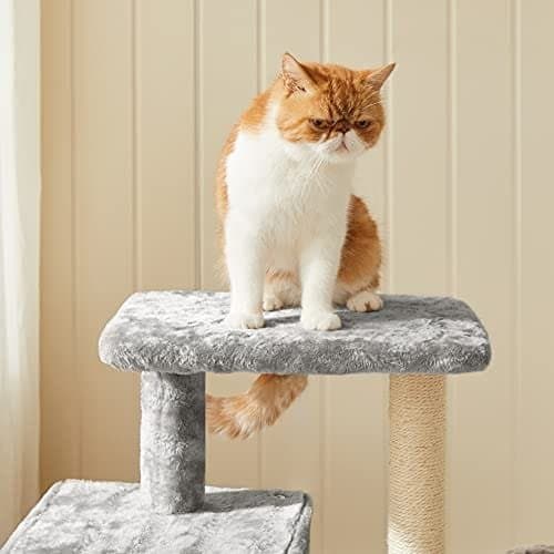 Cat Tree, Small Cat Condo 84 Cm, Katttorn, Ljusgrå