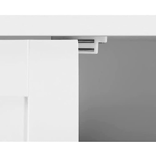 Vasagle fritstående badeværelsesskab opbevaringsskab med 2 døre hvid