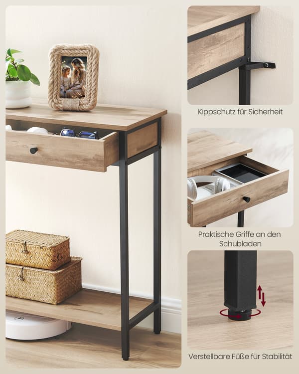 Konsolbord, Soffbord, Stålram
