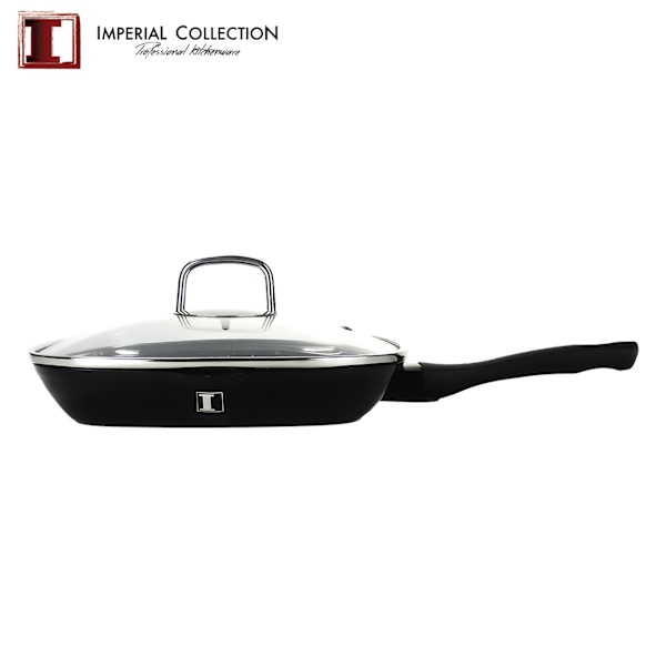 Imperial Collection 28cm Marmorbelagd grillpanna Svart