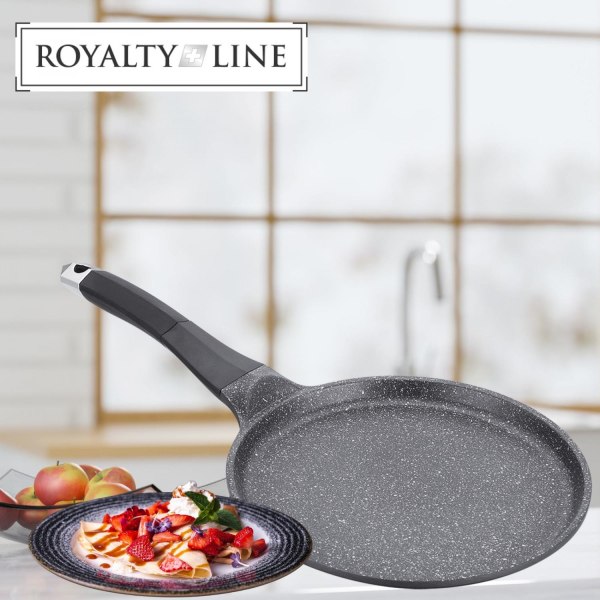 Royalty Line 26cm Pancake Pan Marble Coating Svart