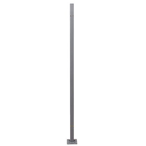 SONGMICS Infällbart ensidigt markistillbehör, för golvmontering, 11,5 x 11,5 x 152 cm, Grå