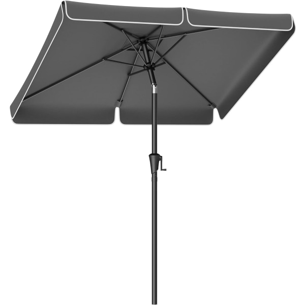 SONGMICS päivänvarjo 200 x 150 cm, suorakaiteen muotoinen parvekkeen sateenvarjo