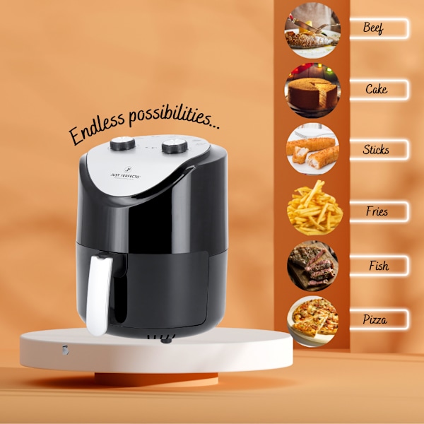 1200W Air Fryer med Dual Knob Dial Control - 3,5L