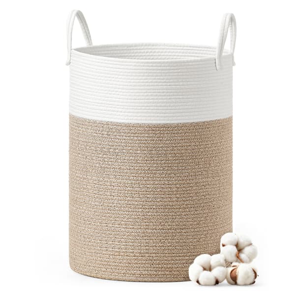 Vasketøjskurv til børn, bomuldsreb, 80 l