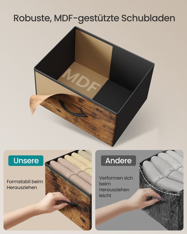 Kommode, Opbevaringsenhed, Stål, MDF