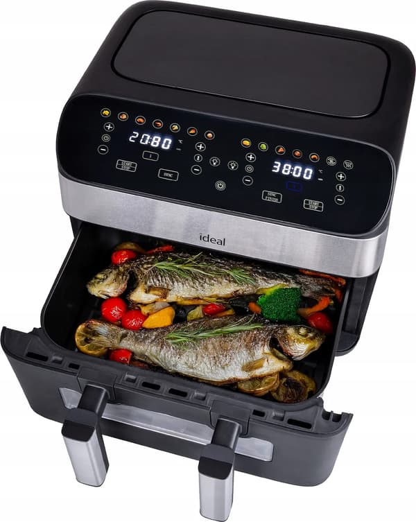 Airfryer - dubbel, delad kammare