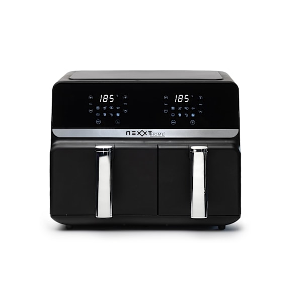 Nexxt Kaksois Airfryer – Kuumailmakeitin – 5,5 + 3,5 litraa – Kosketusnäyttö – Musta
