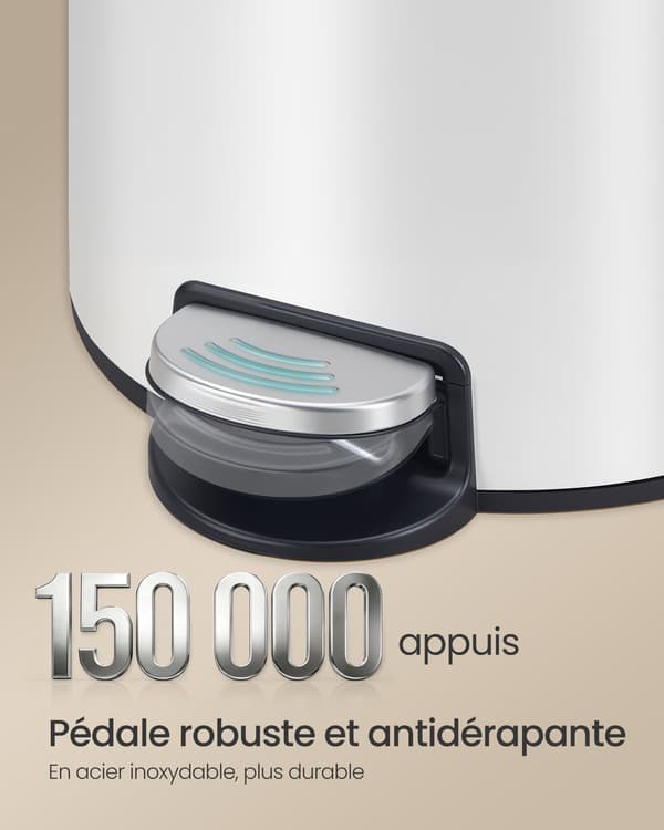 Pyöreä roskakori 15 pussilla, 20 l
