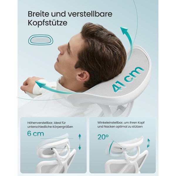 Ergonomisk kontorsstol, skrivbordsstol, datorstol