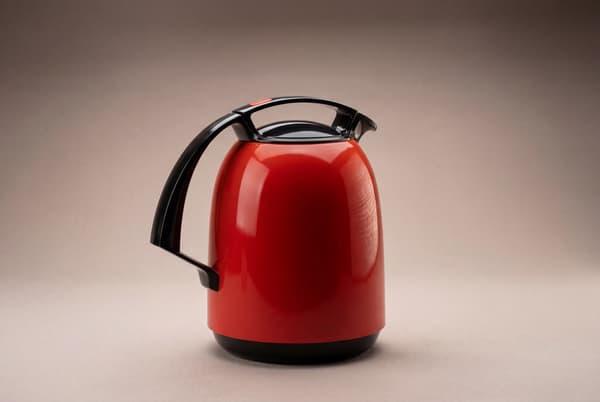 Konferens termos 1 Liter, Glasinsats, Röd