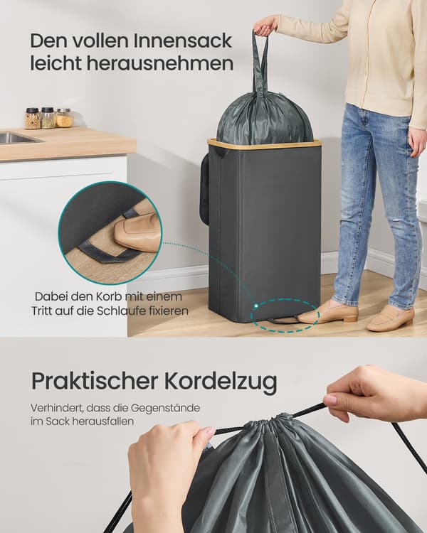 Genbrugsbeholder til køkken, 26,4 gallon. Flaskegenbrugsbeholder