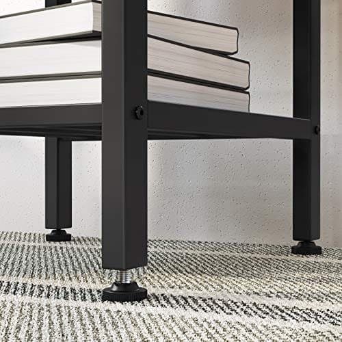 Vasagle High Table, spisebord til stue, køkken, 110 x 40 x 90 cm, rustikbrun og sort