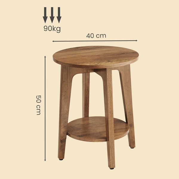 Sidobord med nedre hyllplan, modern stil, sängbord