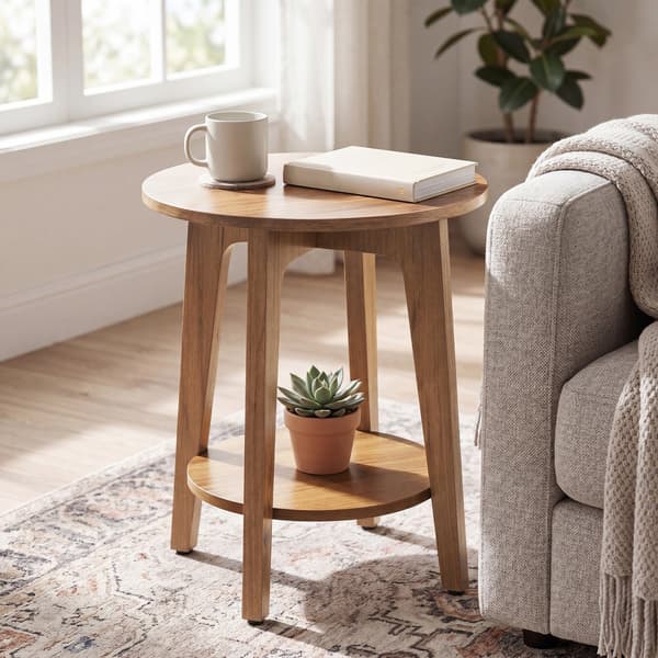 Sidobord med nedre hyllplan, modern stil, sängbord