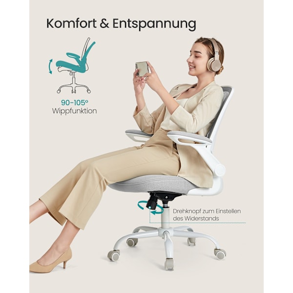Kontorsstol med vridfunktion, ergonomisk