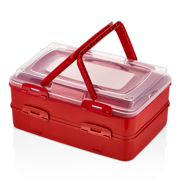 Herzberg Duplex hämtmat bakverk låda röd