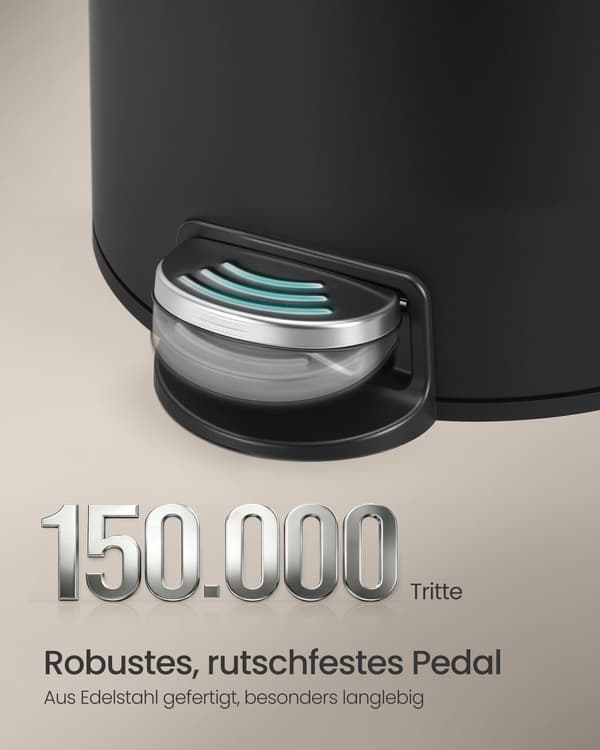 30L Pyöreä Roskakori, Metalli