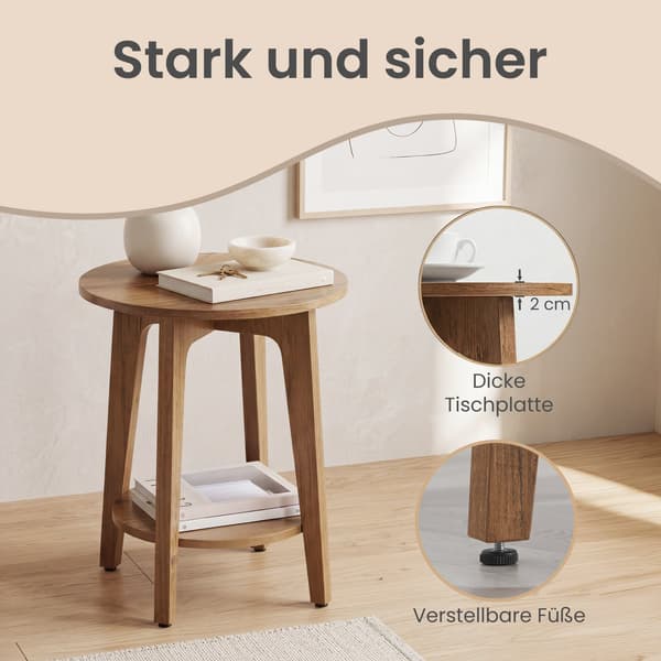 Sidobord med nedre hyllplan, modern stil, sängbord