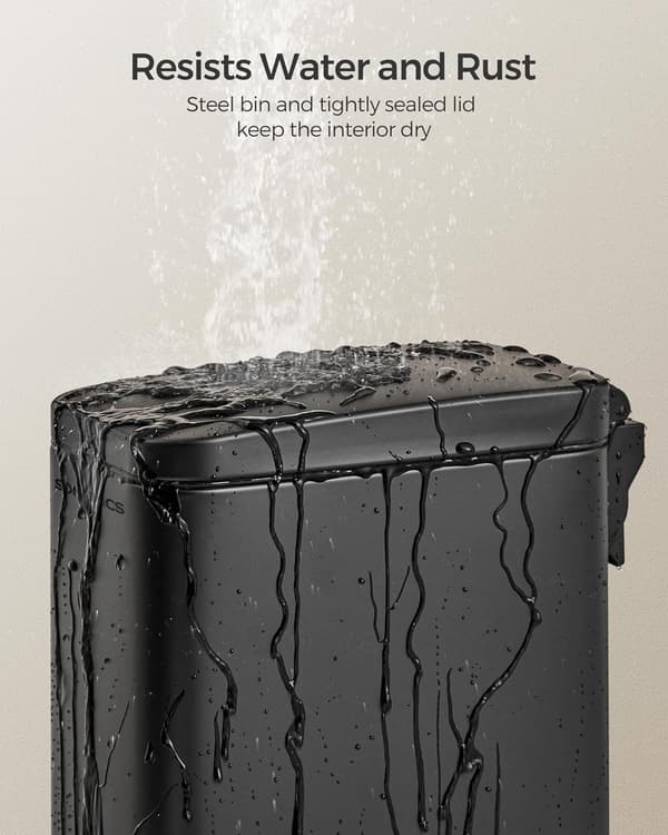 Badeværelsesaffaldsspand, 1,3 gallon, rustfrit stål