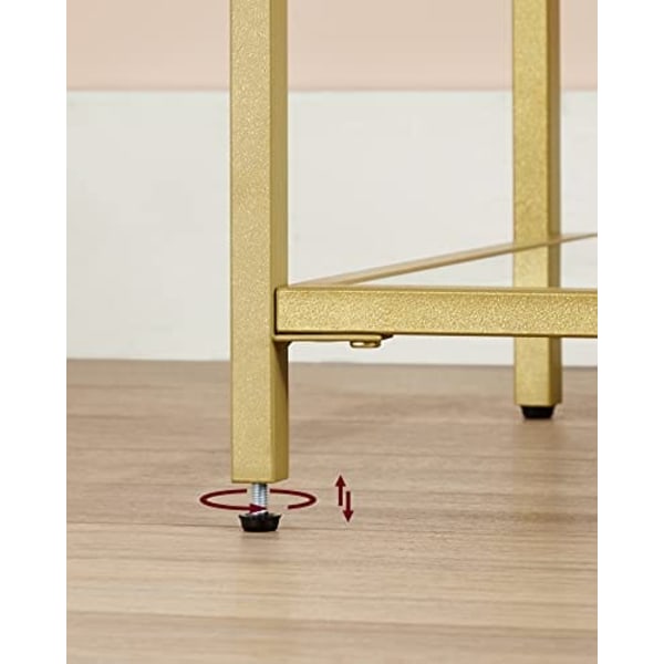 Vasagle konsol Bord 100x35x80cm Färg guld