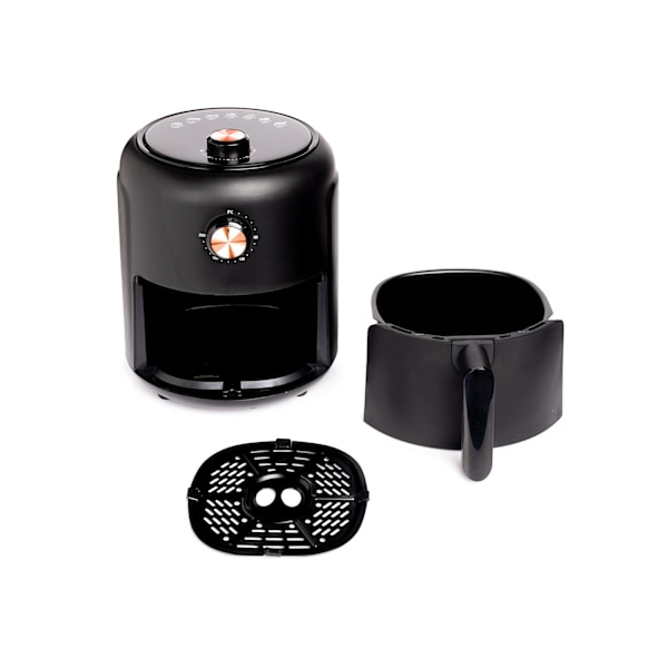 Nexxt Mini Airfryer på 2,6 liter med 8 madlavningsprogrammer – 1000W – Sort